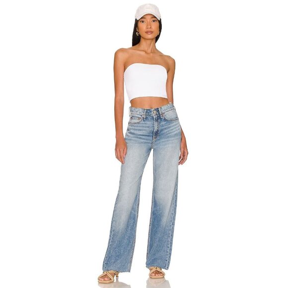 Rag & Bone Logan mid rise Wide Leg  Jeans Dana Point Size 30 - Picture 1 of 9